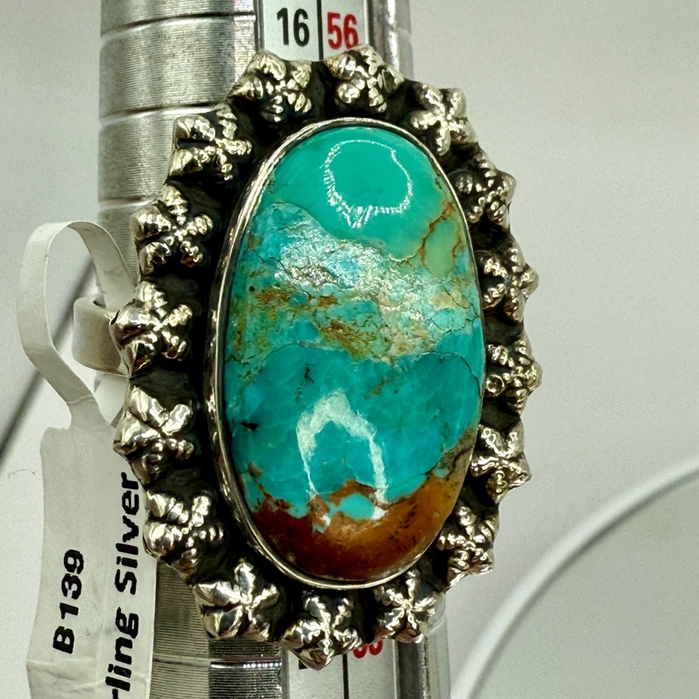 NWT Sterling Silver Mojave Turquoise Statement Ring Size 9 – 8.4g - Picture 15 of 16
